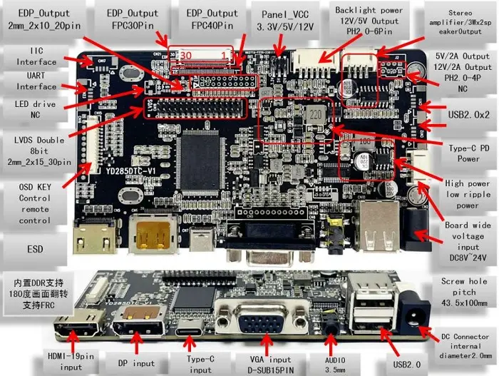HXD285DTC-V1 LCD Control Board